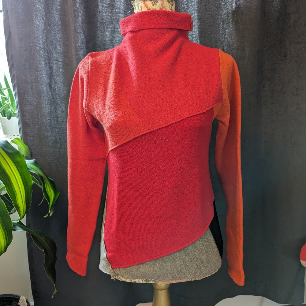 Wool deconstructed sweater